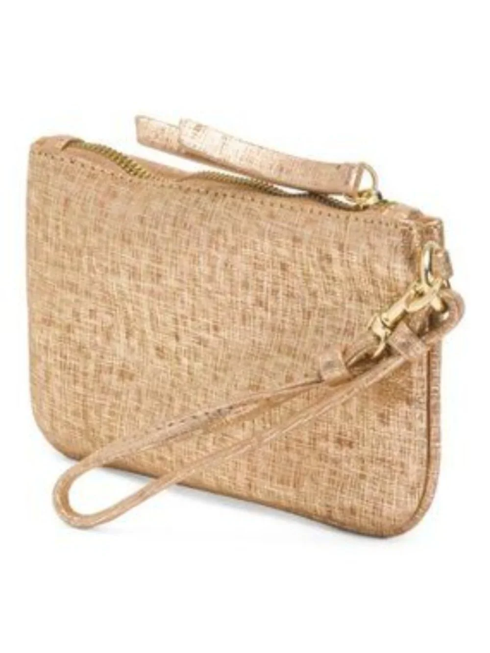 KIM GRAVEL Leather Front Buckle Wristlet